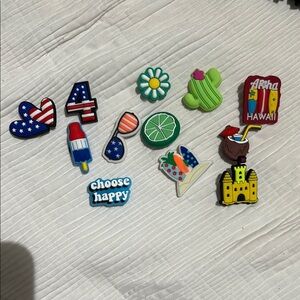 Colorful Shoe Charms Set